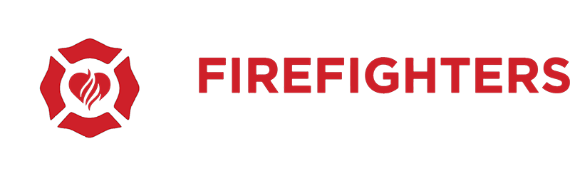 logo firefighters for healing white